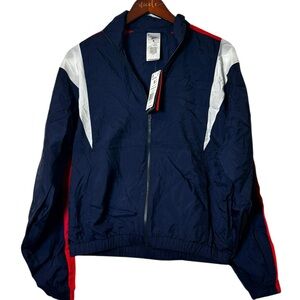 Reebok Track Jacket Y2K Vintage Windbreaker Full-Zip Size Small